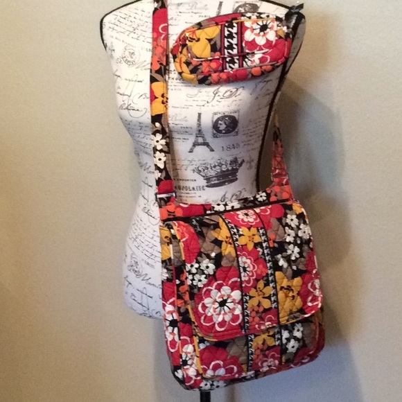 Vera Bradley Handbags - Vera Bradley Crossbody Bittersweet & Cosmetic Bag
